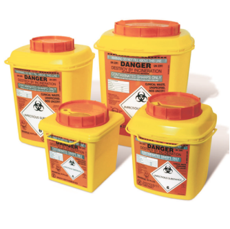 Sharpak Sharps Containers, Orange